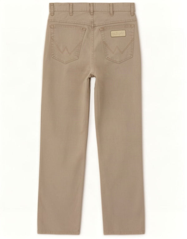 Wrangler Mens Texas Stretch Straight Casual Trousers W33 L28 Grey Cotton
