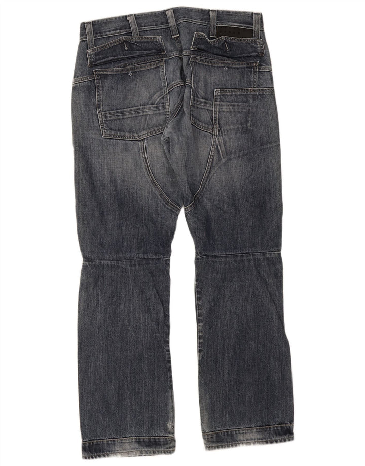 G-Star Mens 3301 Bootcut Jeans W36 L34 Blue Cotton
