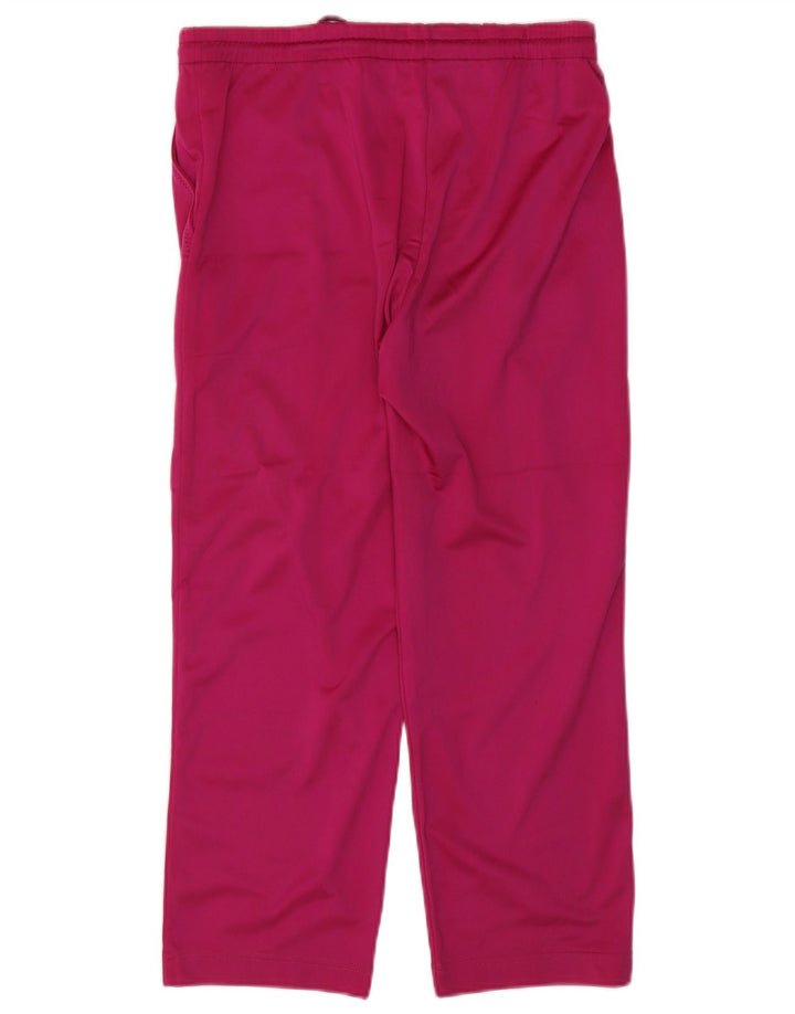 Diadora Womens Crop Tracksuit Trousers UK 12 Medium Pink