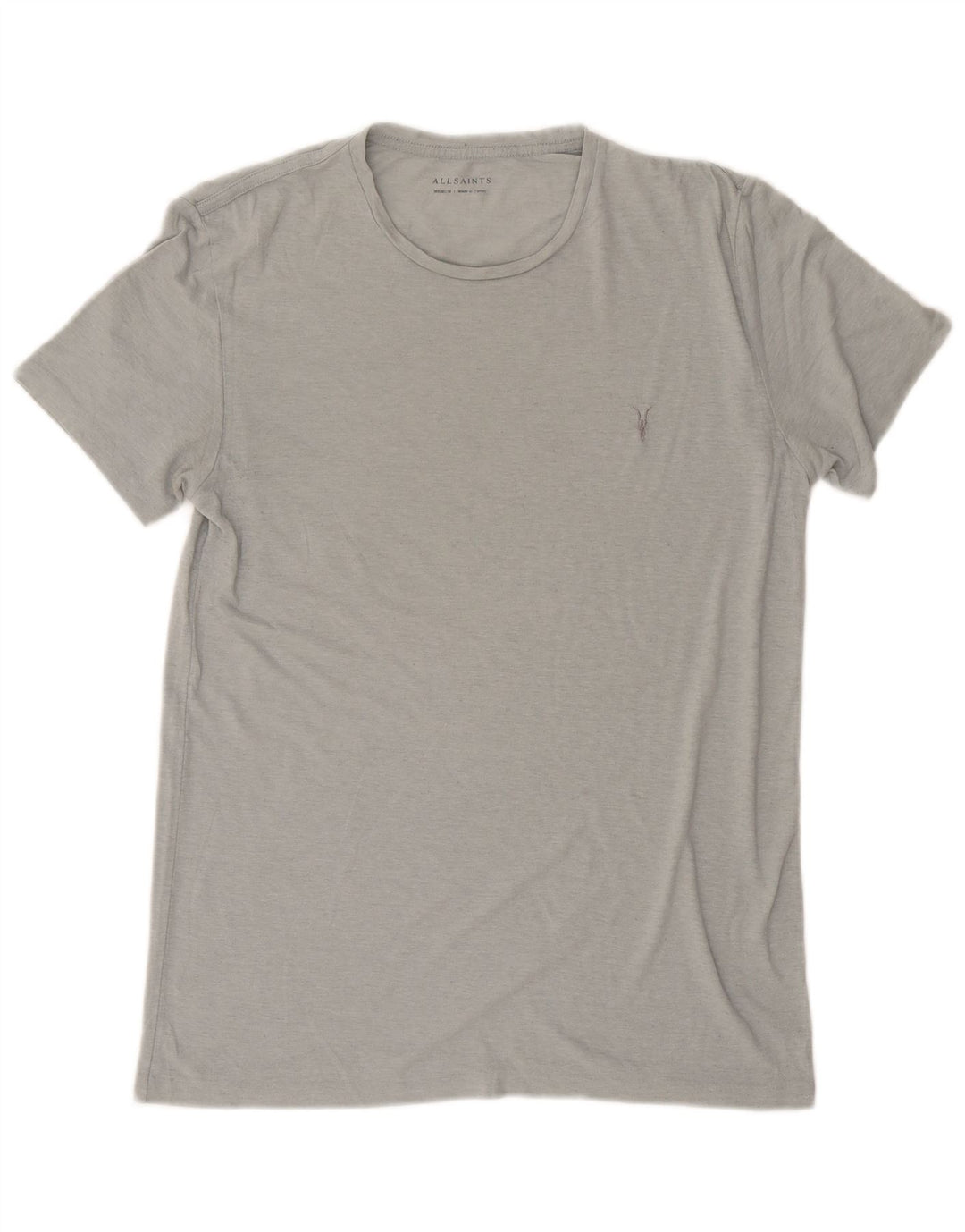 ALL SAINTS Mens T-Shirt Top Medium Grey Flecked