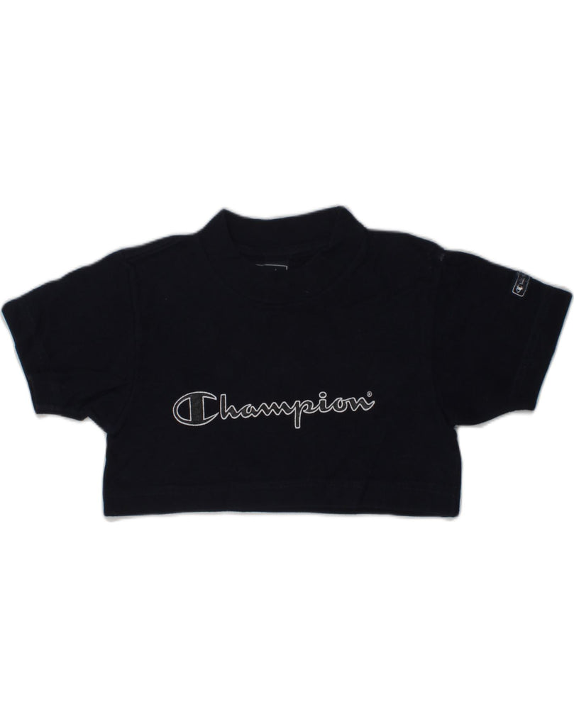 CHAMPION Girls Graphic T-Shirt Top 3-4 Years Navy Blue | Vintage Champion | Thrift | Second-Hand Champion | Used Clothing | Messina Hembry 