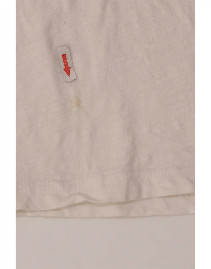 Tommy Hilfiger Mens Graphic T-Shirt Top Medium White Cotton