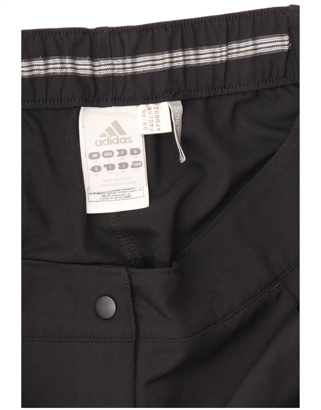 Adidas Womens Climalite Shorts UK 10 Small W30  Black Polyester