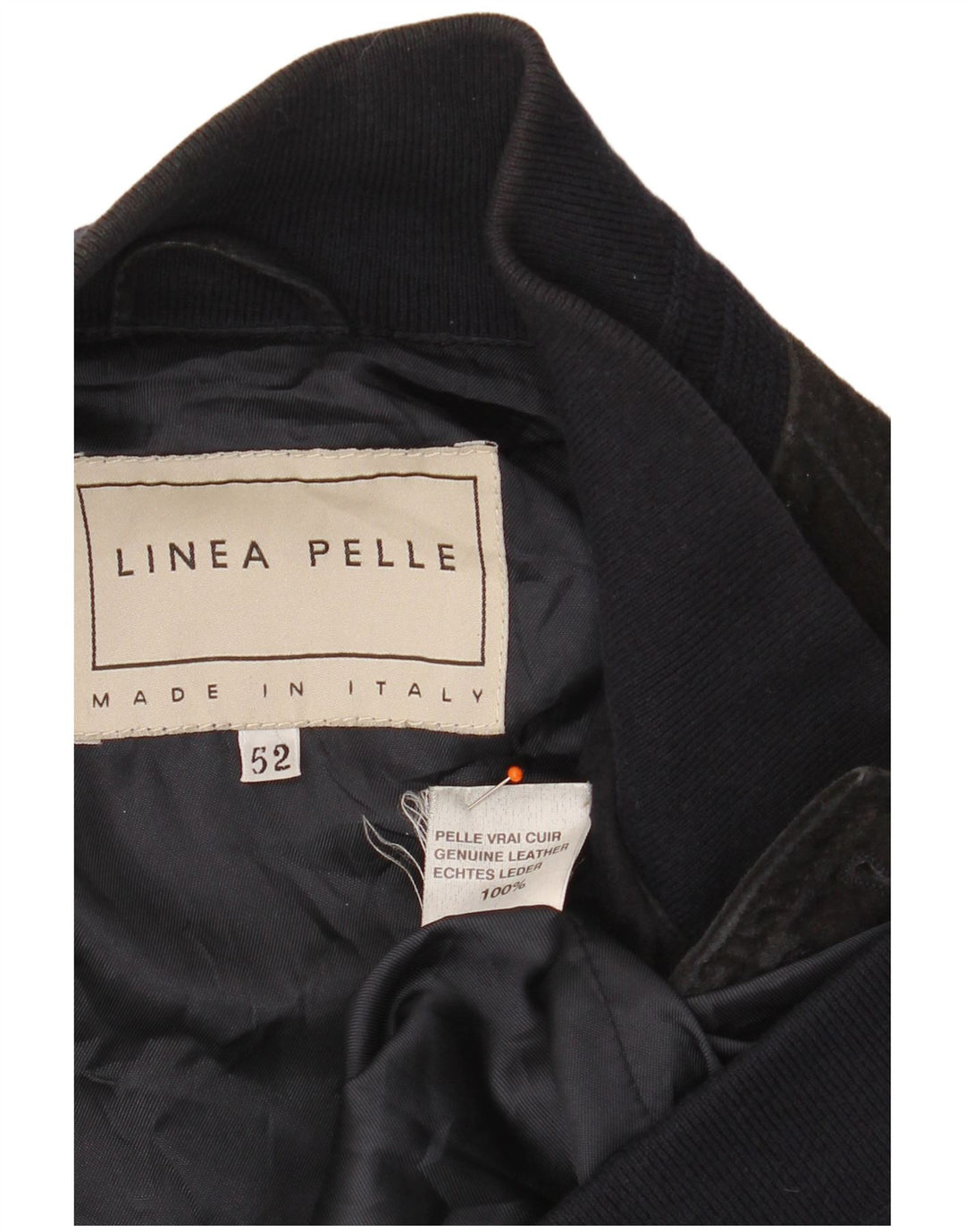 VINTAGE Mens Suede Bomber Jacket IT 52 XL Navy Blue Leather