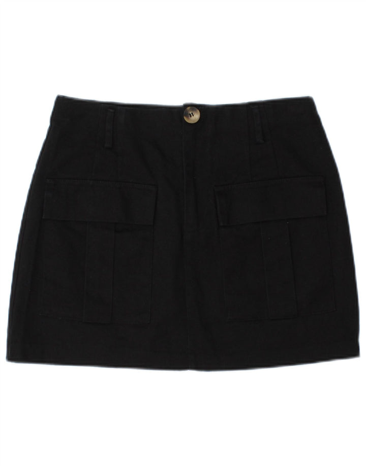 Zara Womens Mini Cargo Skirt Medium W28 Navy Blue