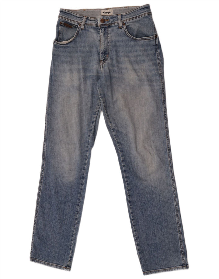 Wrangler Mens Texas Straight Jeans W30 L32 Blue Cotton