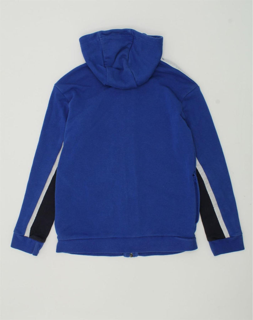 ADIDAS Boys Zip Hoodie Sweater 9-10 Years Blue Cotton | Vintage Adidas | Thrift | Second-Hand Adidas | Used Clothing | Messina Hembry 