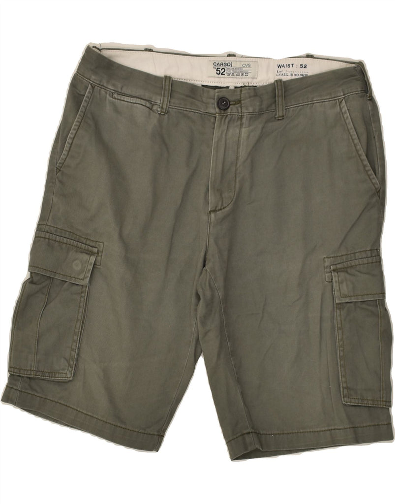 OVS Mens Cargo Shorts IT 52 XL W36  Grey Cotton | Vintage OVS | Thrift | Second-Hand OVS | Used Clothing | Messina Hembry 