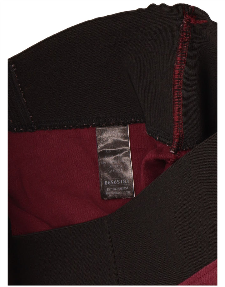 Marks & Spencer Womens Leggings UK 12 Medium Burgundy Viscose