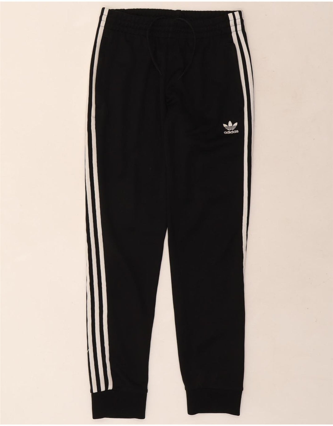 Adidas Mens Tracksuit Trousers Joggers Small Black Polyester
