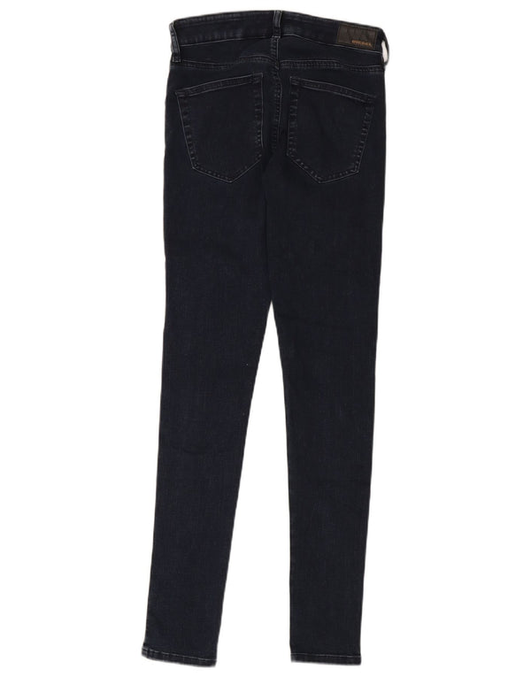 Diesel Womens Slandy Regular Super Slim Skinny Jeans W27 L32 Navy Blue