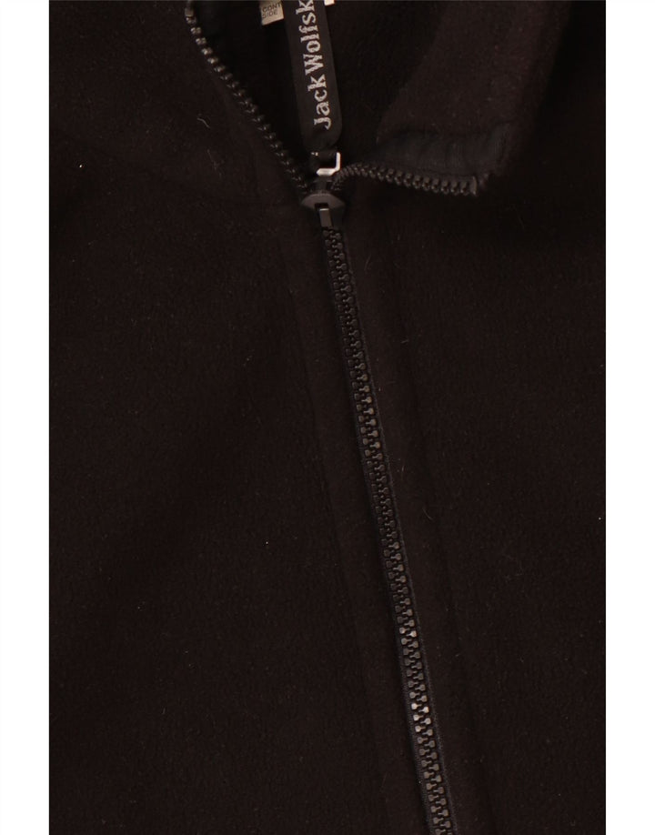 Jack Wolfskin Mens Fleece Jacket UK 46/48 2XL Black Polyester