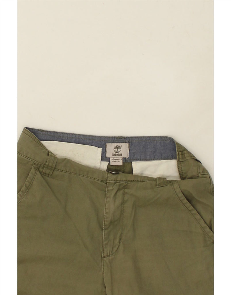 TIMBERLAND Boys Chino Shorts 11-12 Years XS W26 Khaki Cotton | Vintage Timberland | Thrift | Second-Hand Timberland | Used Clothing | Messina Hembry 