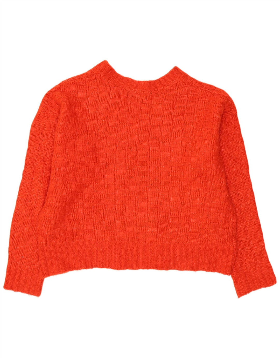 Marks & Spencer Womens Oversized V-Neck Jumper Sweater UK 14 Medium Red