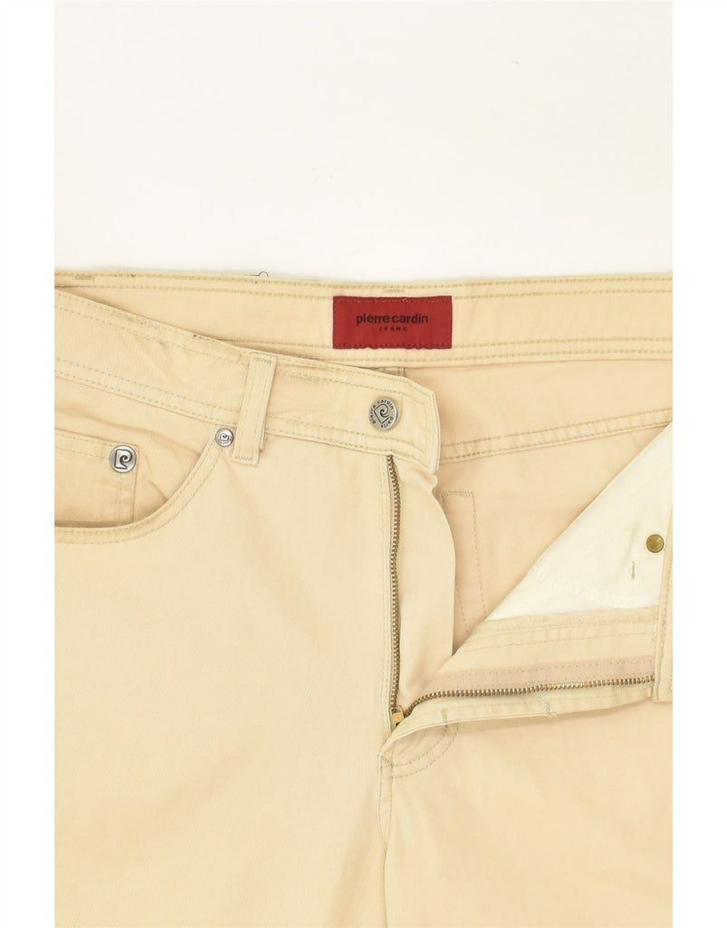 PIERRE CARDIN Mens Straight Casual Trousers W32 L29  Beige Cotton | Vintage Pierre Cardin | Thrift | Second-Hand Pierre Cardin | Used Clothing | Messina Hembry 