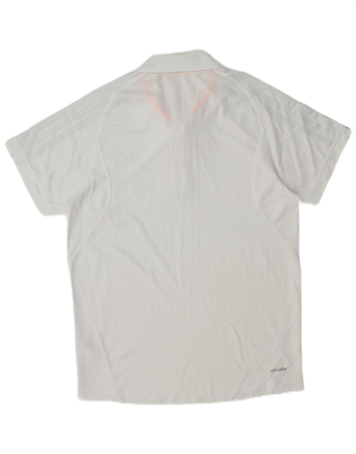 Adidas Mens Climalite Polo Shirt Small White