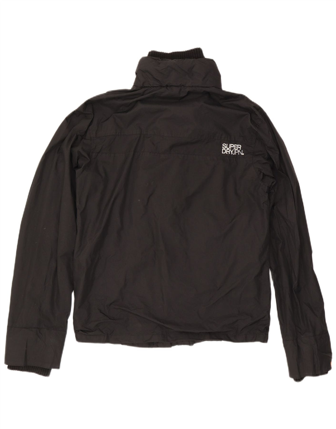 Superdry Mens Windbreaker Jacket UK 42 XL Black Nylon