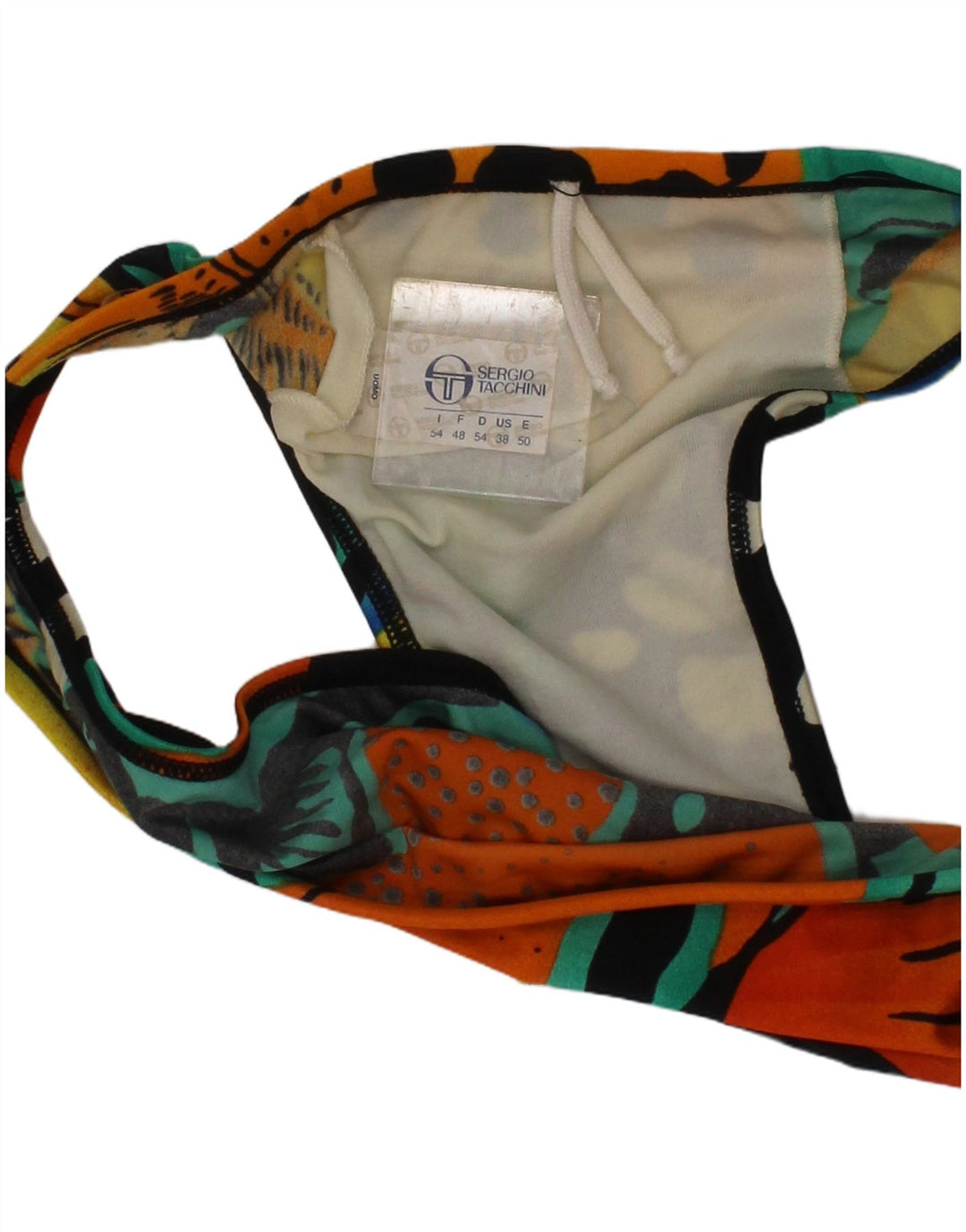 SERGIO TACCHINI Womens Bikini IT 54 2XL Multicoloured Geometric Tropical