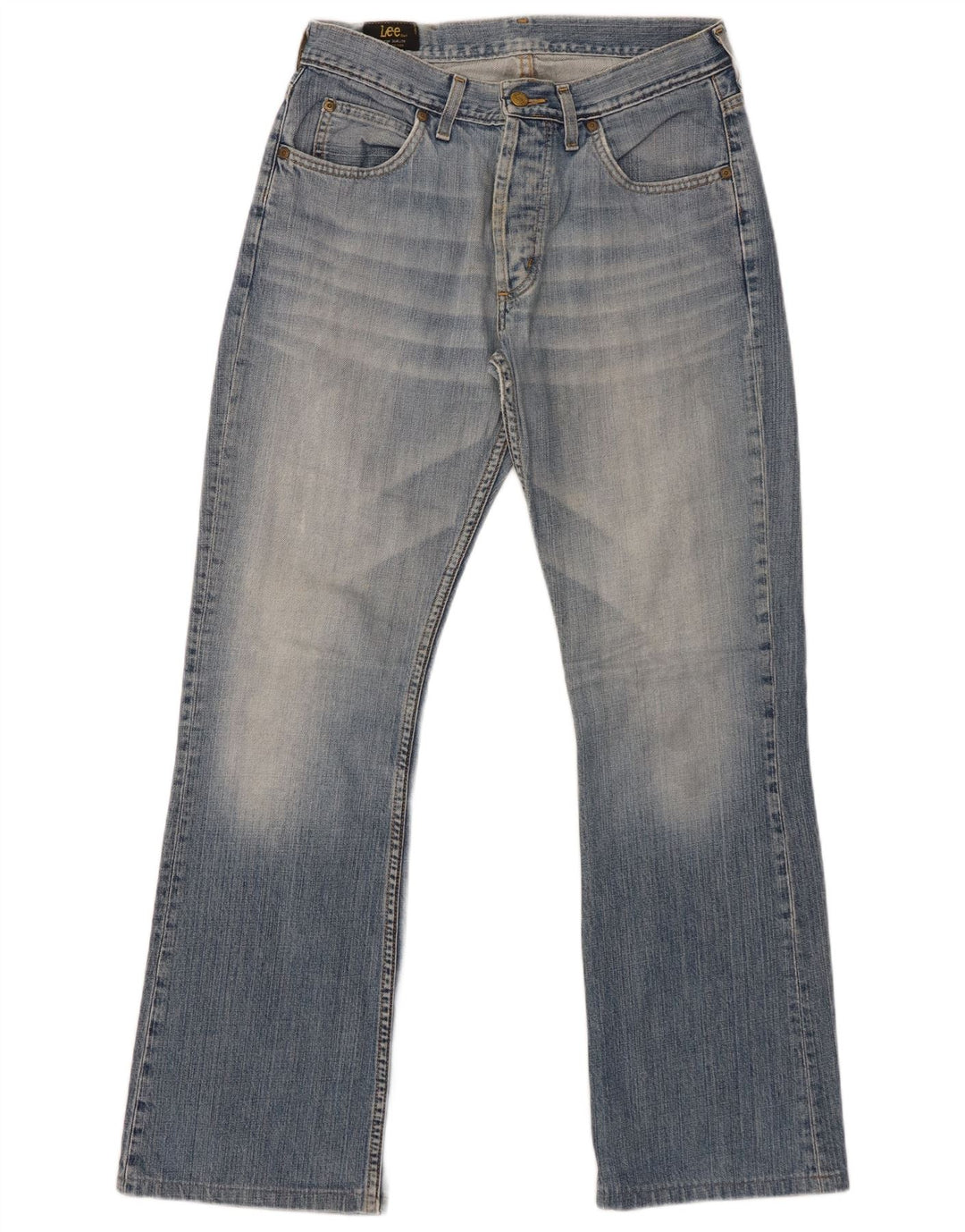 LEE Womens Denver Bootcut Jeans W32 L31 Blue Cotton