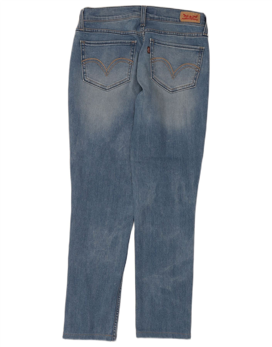 Levi's Womens 524 Too Superlow Slim Jeans W27 L27 Blue Cotton