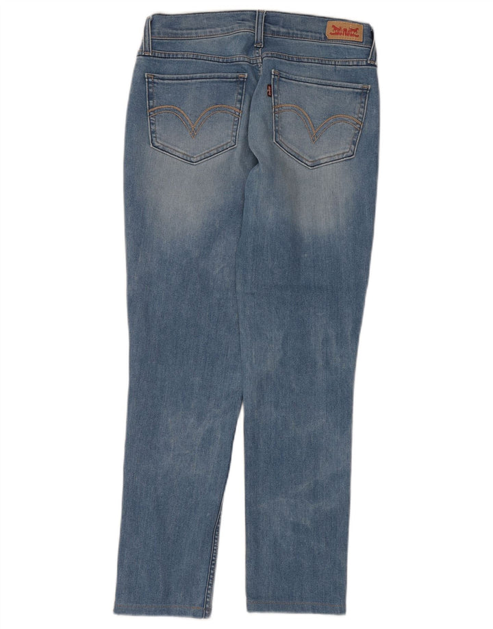 Levi's Womens 524 Too Superlow Slim Jeans W27 L27 Blue Cotton