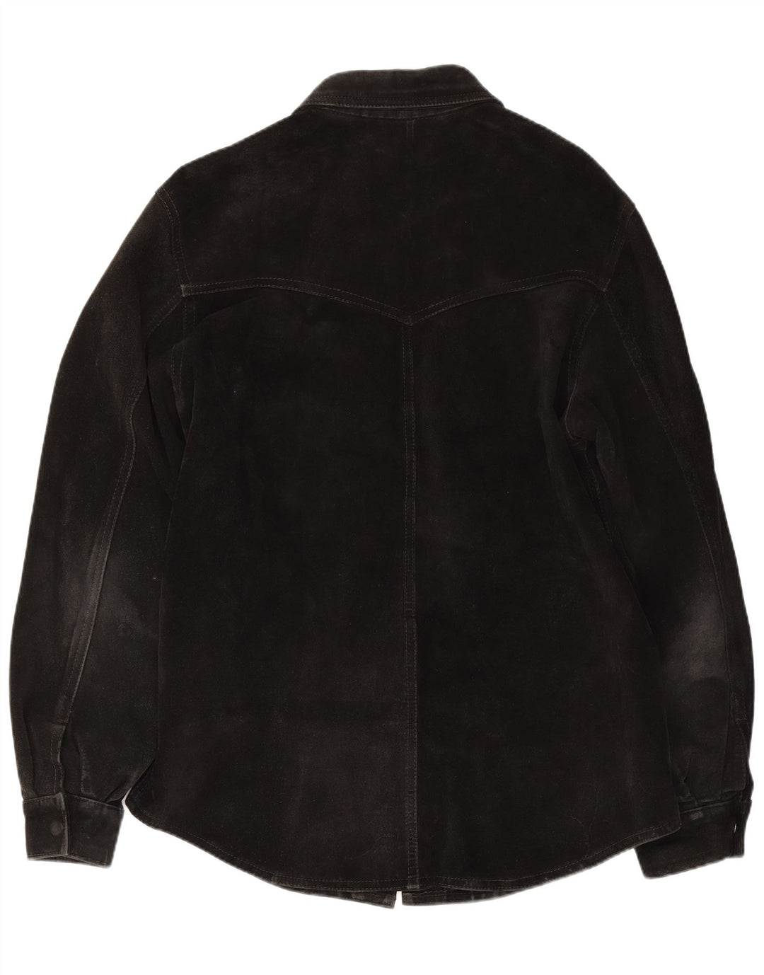 Flying Wear Mens Suede Shirt XL Black Leather
