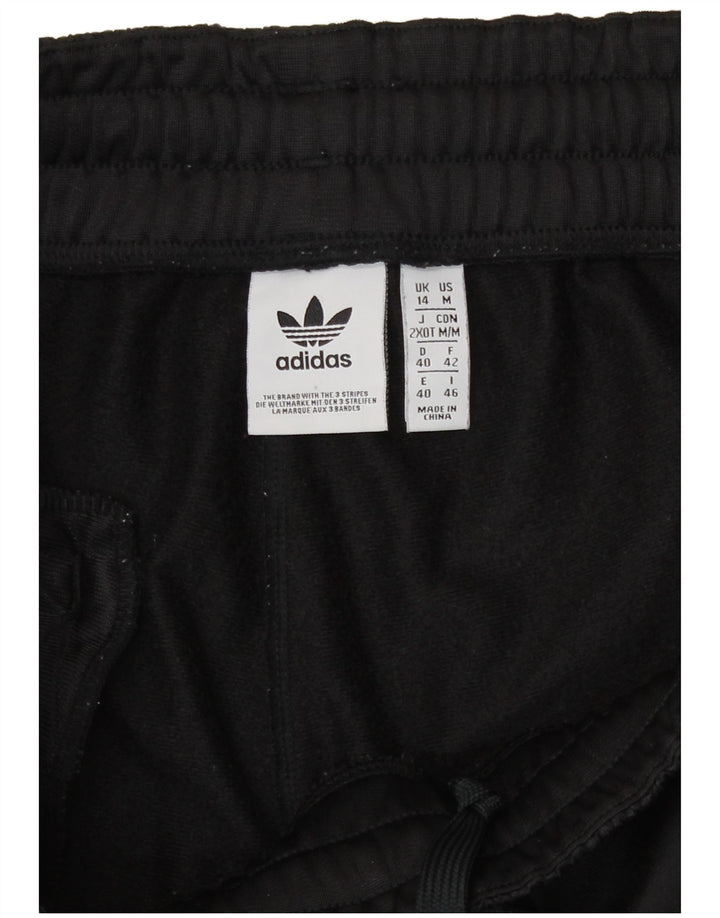 Adidas Womens Tracksuit Trousers Joggers UK 14 Medium Black Polyester