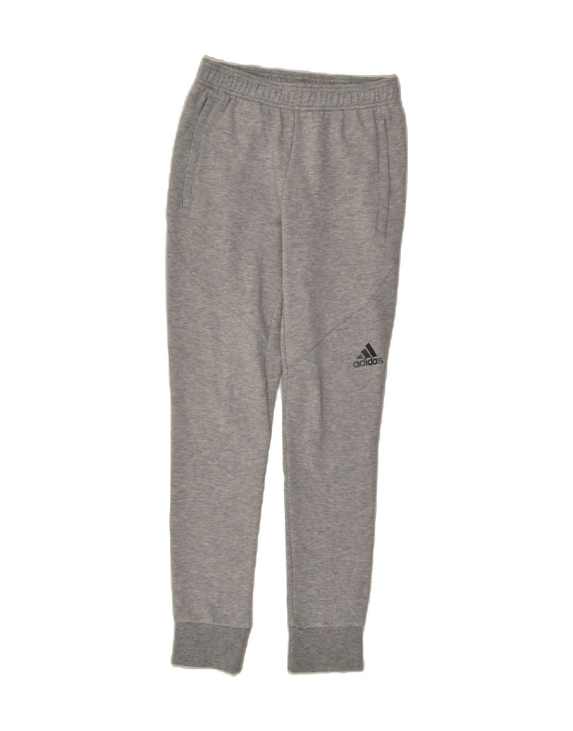 ADIDAS Mens Tracksuit Trousers Joggers XS Grey Flecked Cotton | Vintage Adidas | Thrift | Second-Hand Adidas | Used Clothing | Messina Hembry 