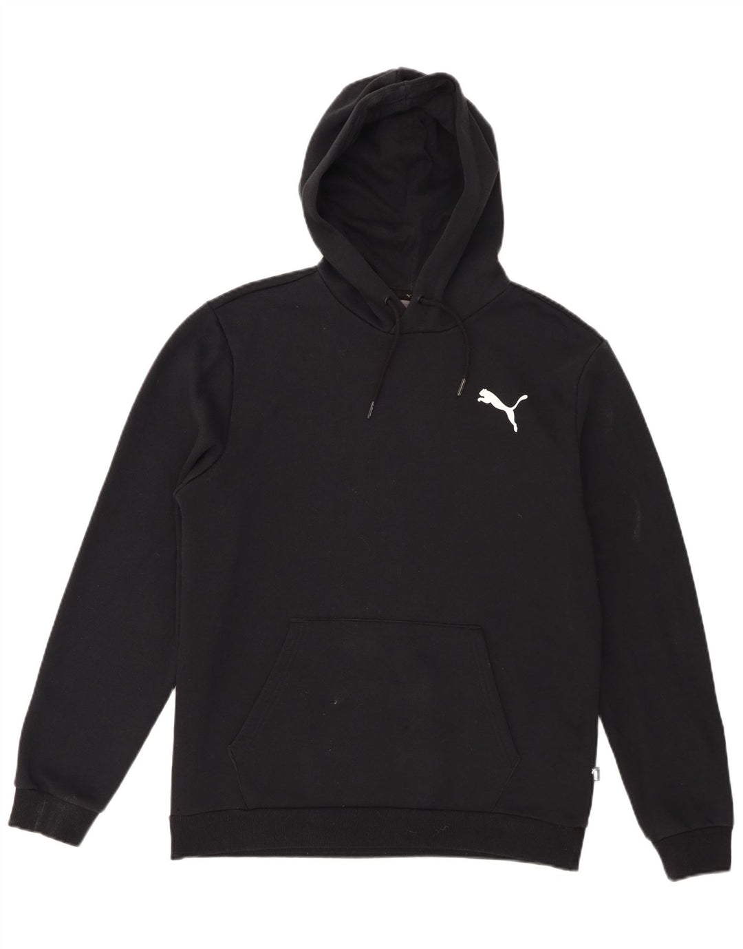 Puma Mens Hoodie Jumper Medium Black Cotton