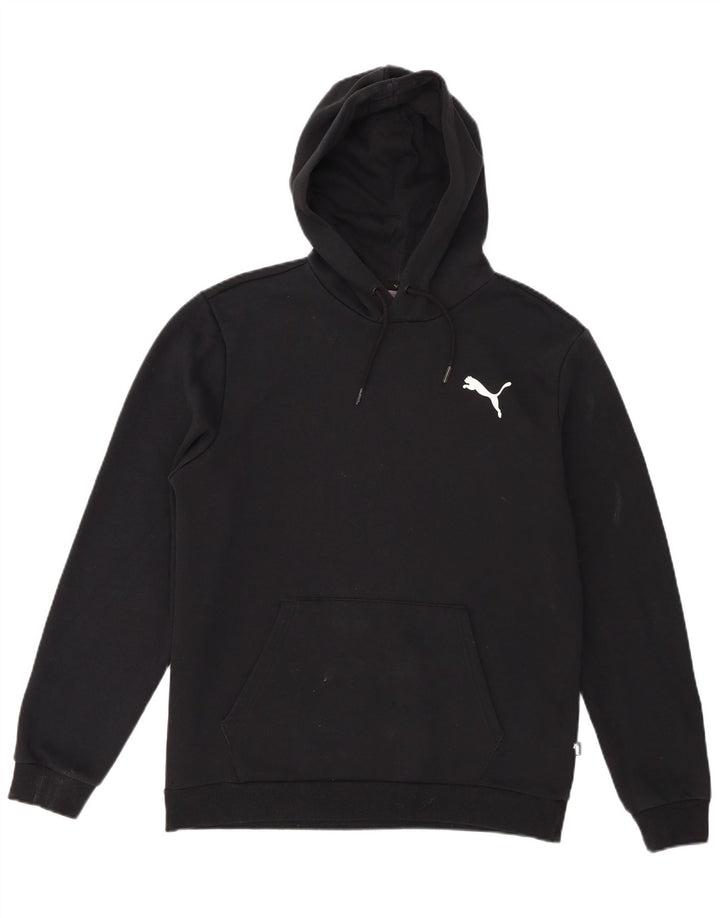 Puma Mens Hoodie Jumper Medium Black Cotton