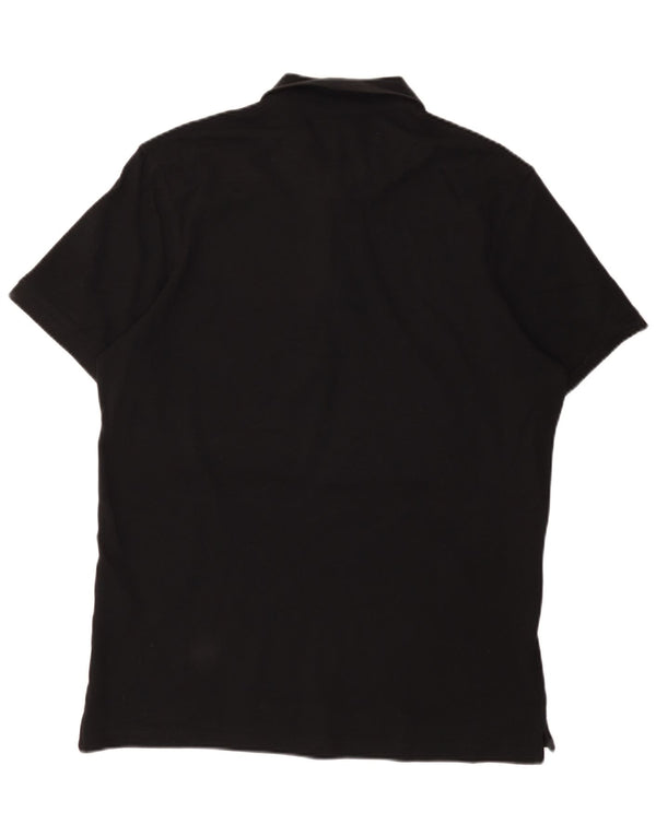 Jack & Jones Mens Polo Shirt XL Black Cotton