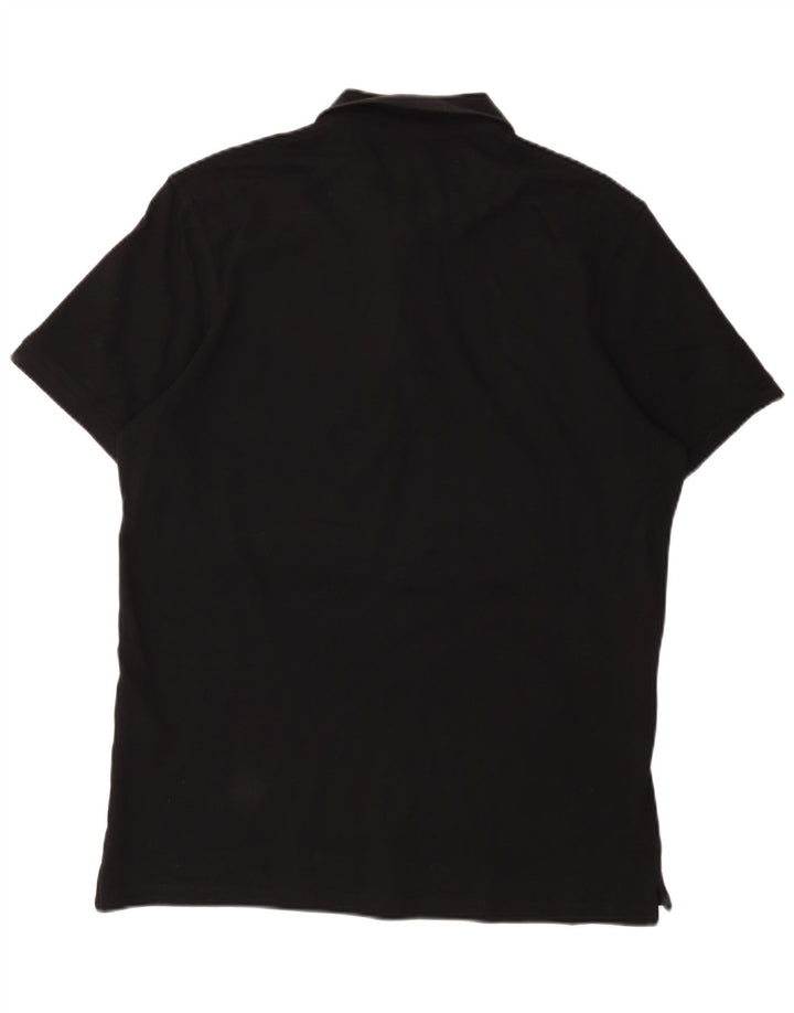Jack & Jones Mens Polo Shirt XL Black Cotton