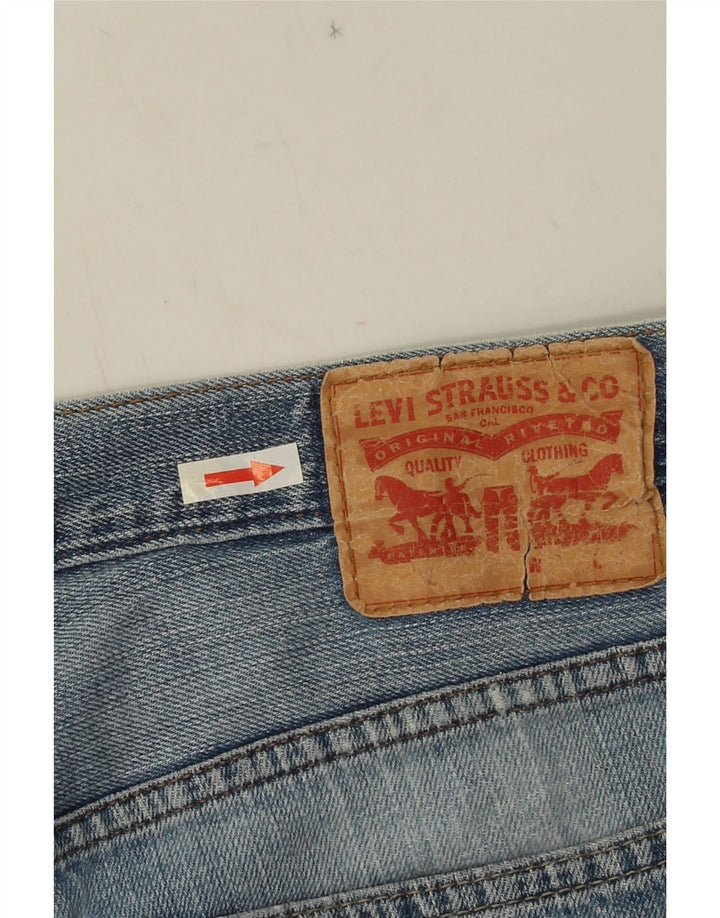 LEVI'S Mens Straight Jeans W32 L26 Blue Cotton
