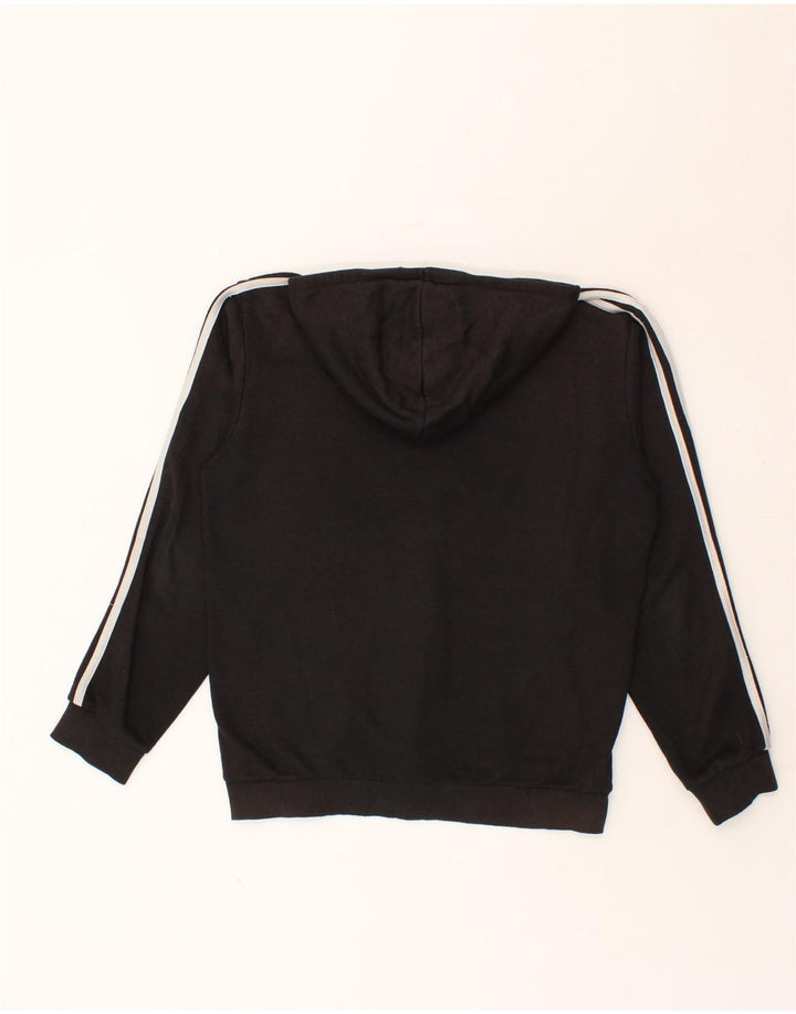 ADIDAS Mens Hoodie Jumper Small Black Cotton Vintage Adidas and Second-Hand Adidas from Messina Hembry 