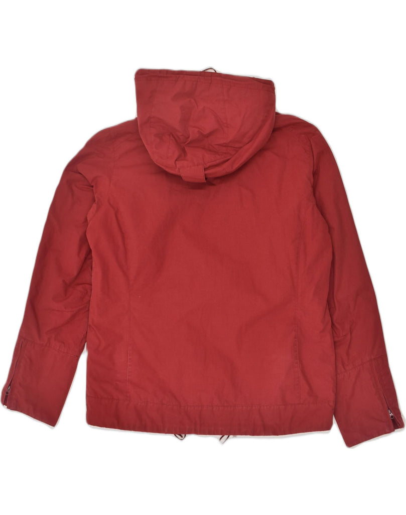 JACK WOLFSKIN Womens Hooded Windbreaker Jacket UK 12 Medium Red Polyester | Vintage Jack Wolfskin | Thrift | Second-Hand Jack Wolfskin | Used Clothing | Messina Hembry 