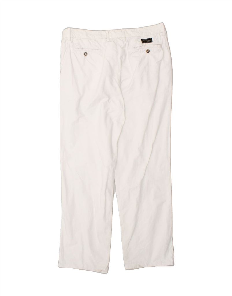 MARLBORO CLASSICS Mens Straight Chino Trousers W40 L30  White Cotton | Vintage Marlboro Classics | Thrift | Second-Hand Marlboro Classics | Used Clothing | Messina Hembry 