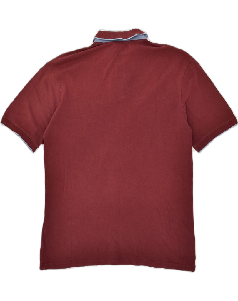 FILA Mens Polo Shirt Large Burgundy Cotton | Vintage Fila | Thrift | Second-Hand Fila | Used Clothing | Messina Hembry 