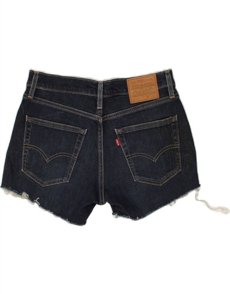 LEVI'S Womens 511 Denim Shorts W31 Medium Navy Blue Cotton | Vintage Levi's | Thrift | Second-Hand Levi's | Used Clothing | Messina Hembry 