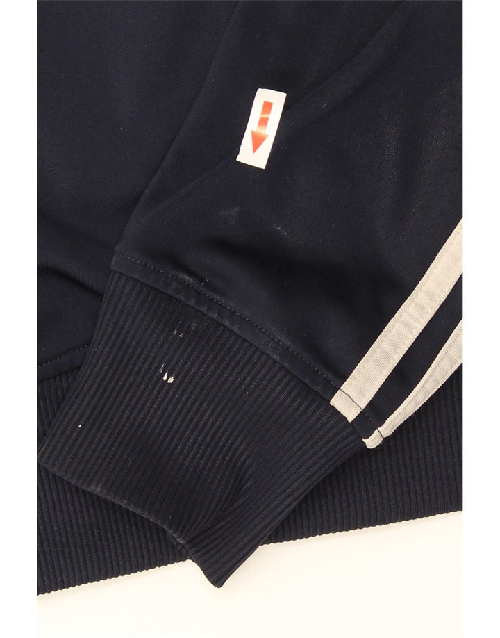 ADIDAS Mens Tracksuit Top Jacket Medium Navy Blue Polyester
