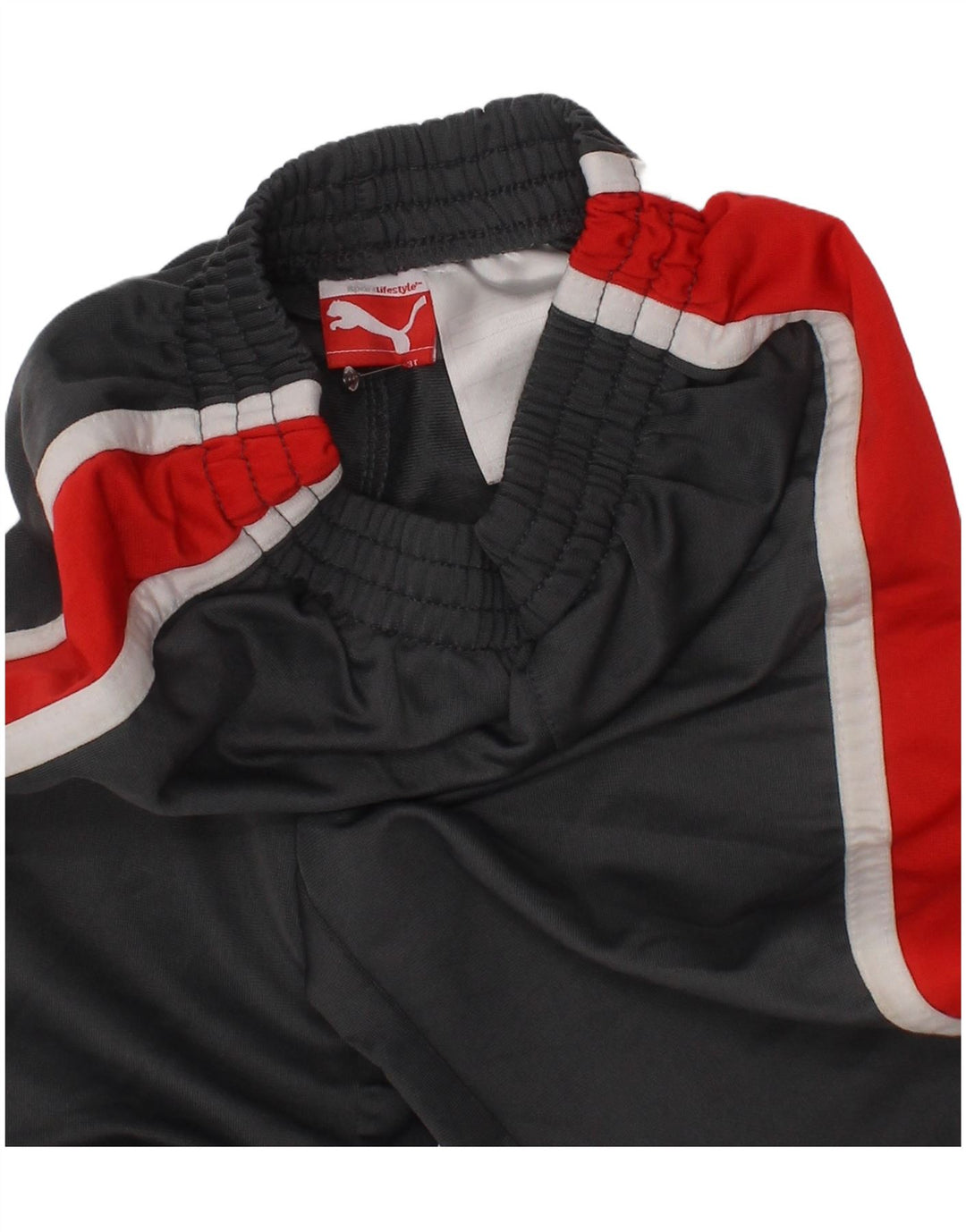 Puma Boys Tracksuit Trousers 2-3 Years Grey Colourblock Polyester