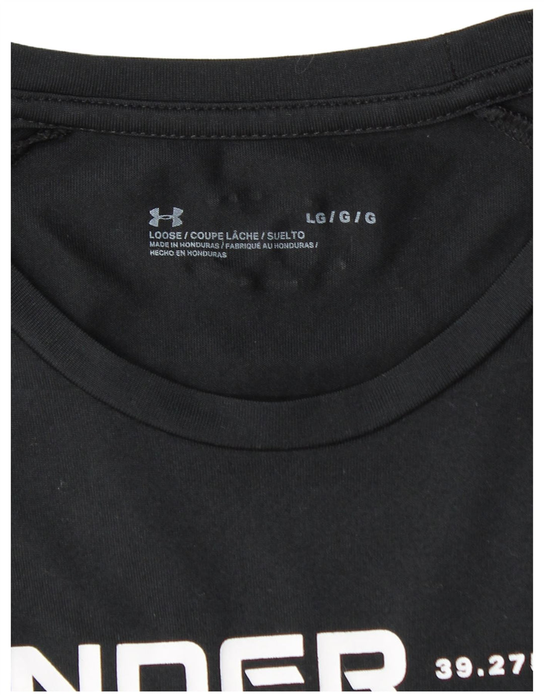 UNDER ARMOUR Mens Graphic T-Shirt Top Large Black