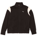 PUMA Womens Tracksuit Top Jacket UK 14 Medium Black Colourblock Polyester