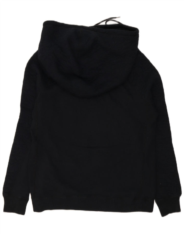 Nike Womens Oversized Hoodie Jumper UK 14 Medium Black Cotton
