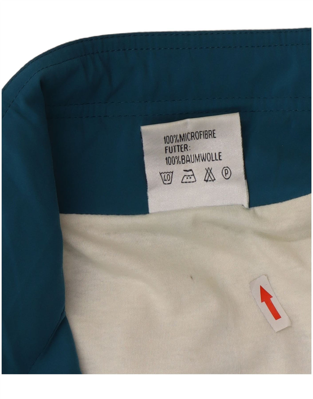 Vintage Mens Tracksuit Top Jacket Large Blue Colourblock Microfibers