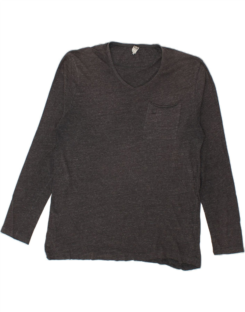G-STAR Mens Top Long Sleeve XL Grey Flecked Cotton Vintage G-Star and Second-Hand G-Star from Messina Hembry 