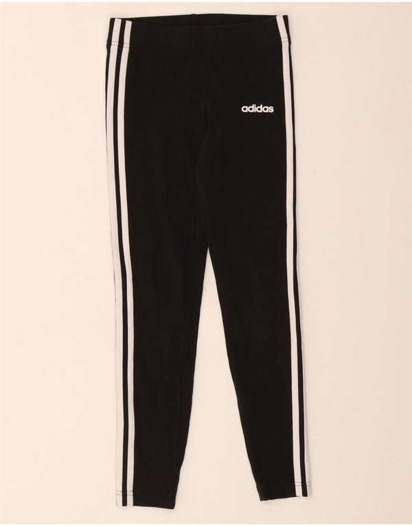 Adidas Girls Leggings 11-12 Years  Black Cotton