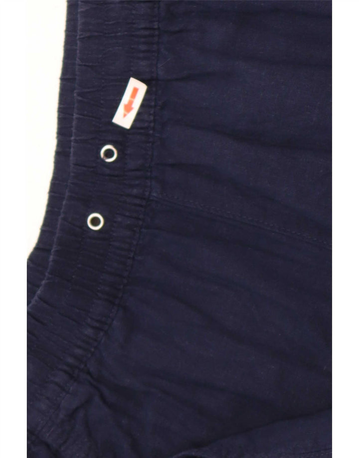 Marks & Spencer Womens Chino Shorts UK 12 Medium W30 Navy Blue