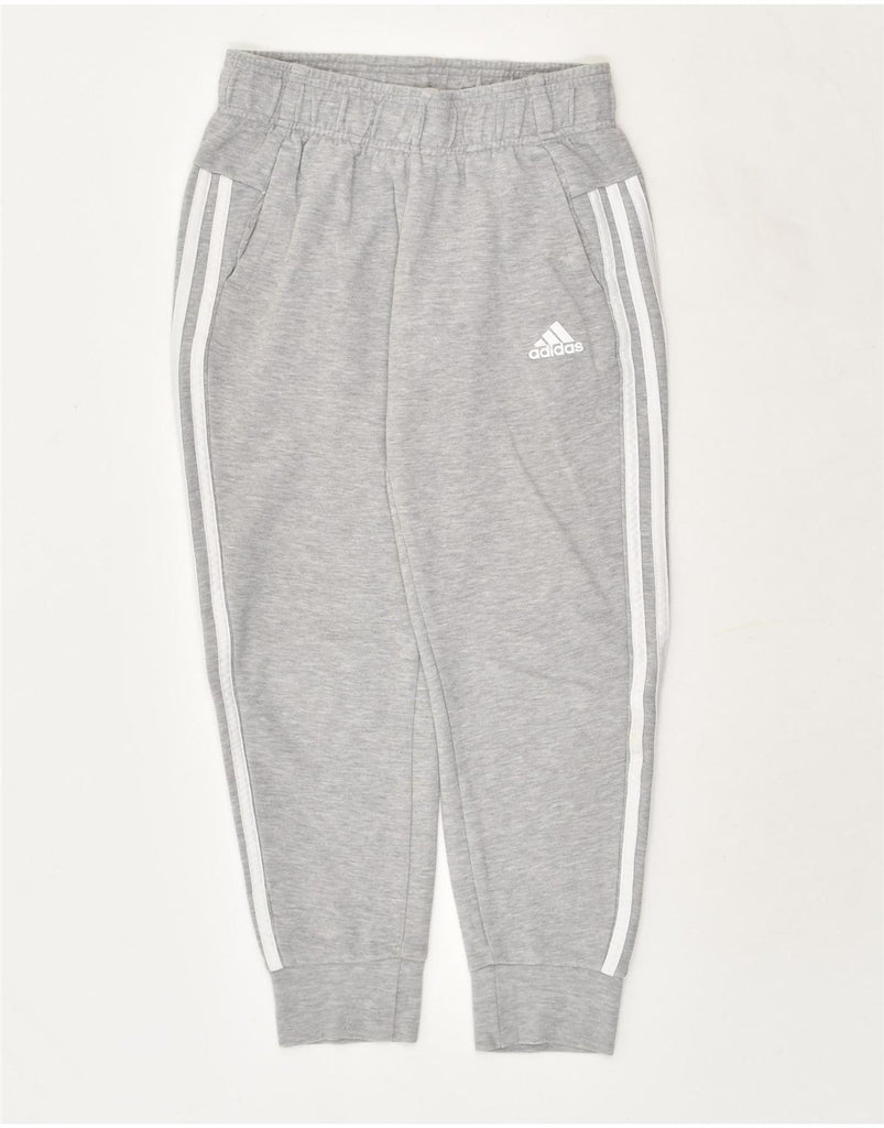 ADIDAS Boys Tracksuit Trousers Joggers 11-12 Years Grey Cotton | Vintage Adidas | Thrift | Second-Hand Adidas | Used Clothing | Messina Hembry 