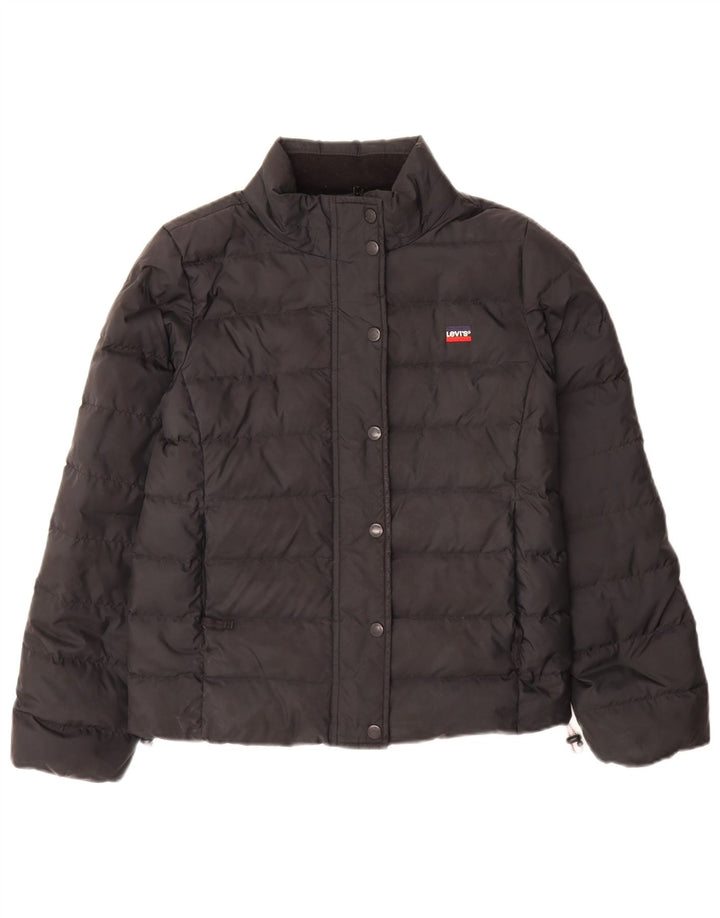 Levi's Womens Loose Fit Padded Jacket UK 6 XS Black Polyester