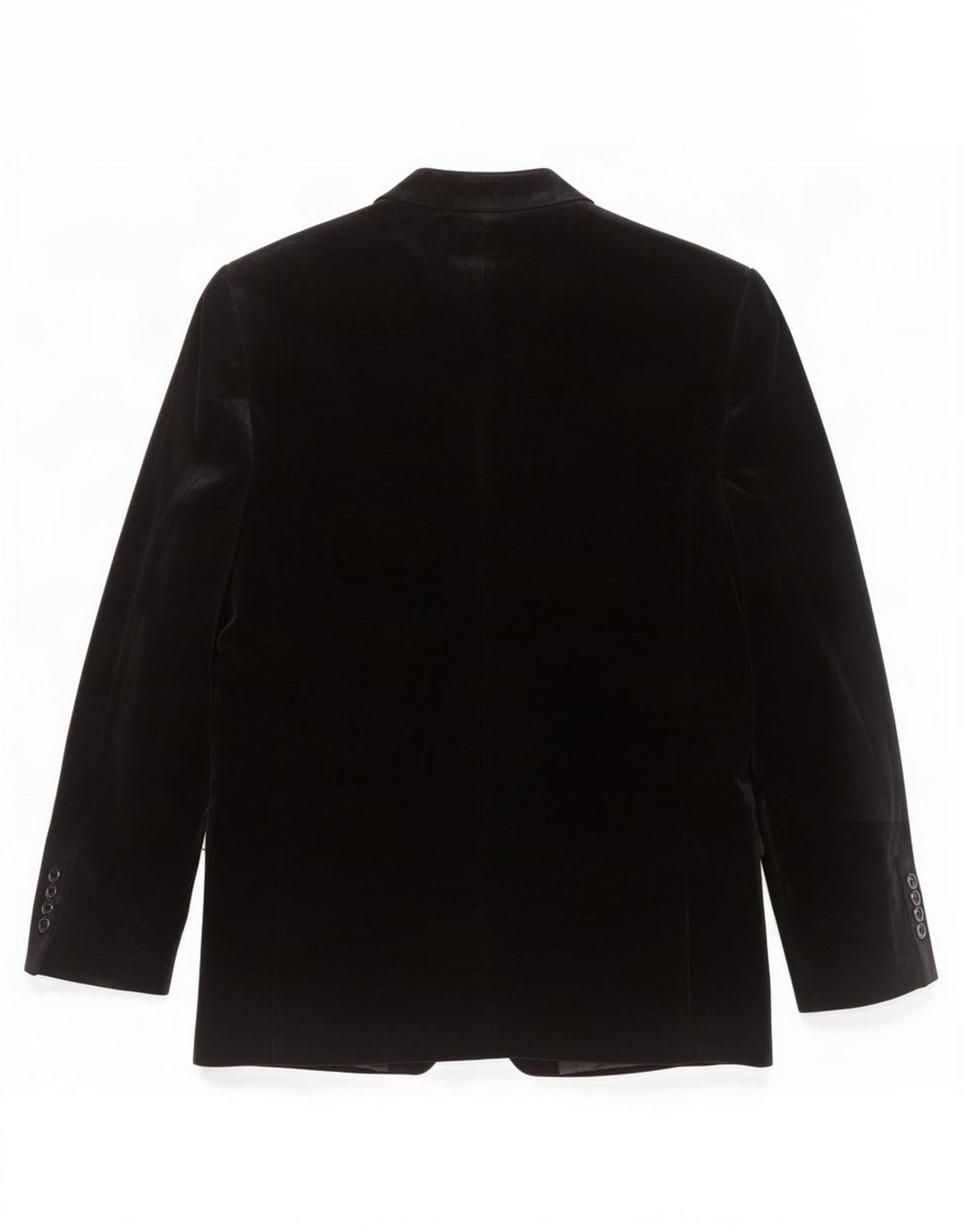 Zara Mens 2 Button Velour Blazer Jacket EU 50 Medium Black Cotton